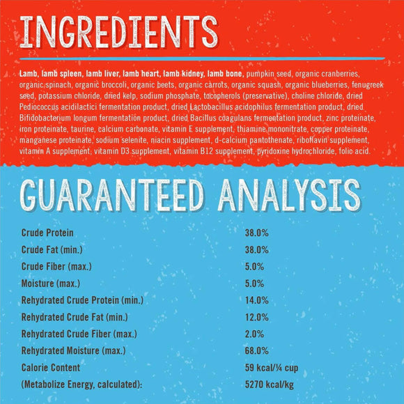 Stella & Chewy's Dandy Lamb Meal Mixers Freeze-Dried Raw Topper For Dogs (35 oz)