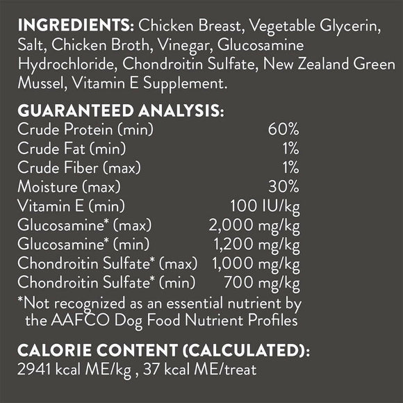 Dogswell Jerky Hip & Joint Chicken Recipe Grain-Free Treats For Dog (12 oz)