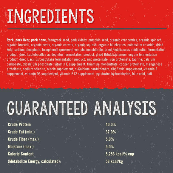 Stella & Chewy's Purely Pork Meal Mixers Freeze-Dried Raw Food Topper For Dogs (18 oz)