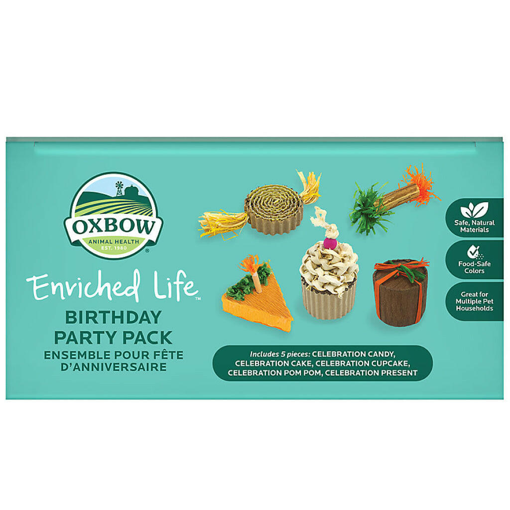 Oxbow Enriched Life Birthday Party Pack Toy For Small Animal