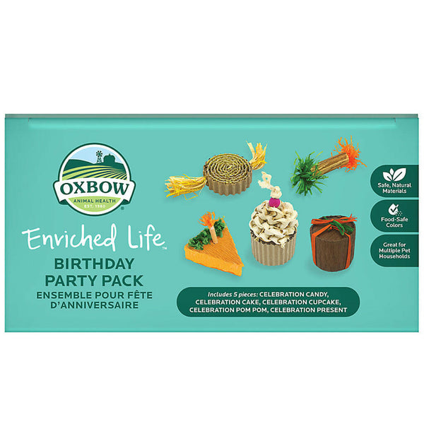 Oxbow Enriched Life Birthday Party Pack Toy For Small Animal