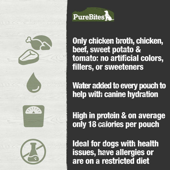 PureBites Broths Chicken & Beef Food Topping For Dogs (2 oz)