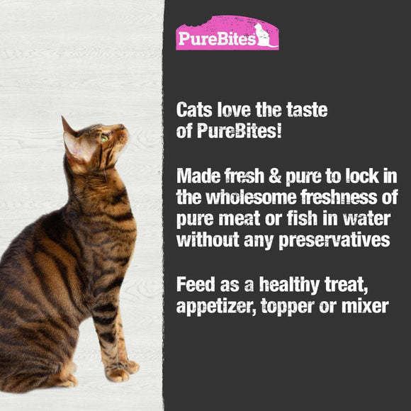 PureBites Mixers Wild Skipjack Tuna & Wild Alaskan Salmon in Water Food Topping For Cat (1.76 oz)