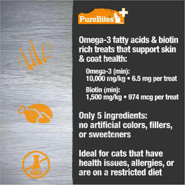 PureBites Plus Freeze Dried Skin & Coat Treats For Cat (1.09 oz)