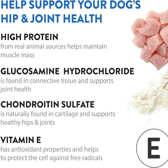 Dogswell Jerky Hip & Joint Chicken Recipe Grain-Free Treats For Dog (12 oz)