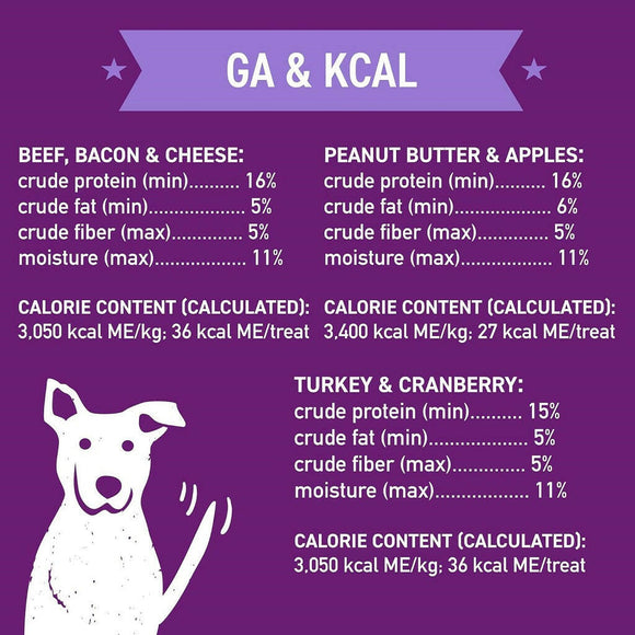 Cloud Star Wag More Bark Less Grain-Free Assorted Flavors Crunchy Dog Treats (2.5 lb)