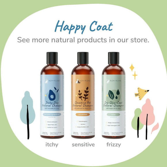 kin+kind Oatmeal Natural Lavender Shampoo For Dogs & Cats (12 oz)