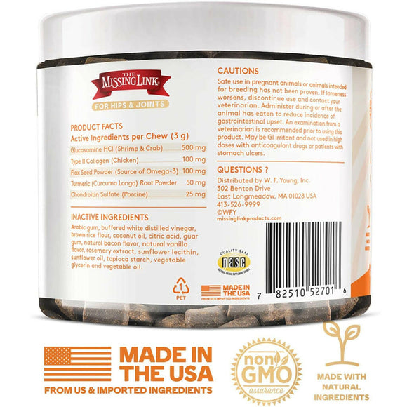 backside of the missing link dog supplement 