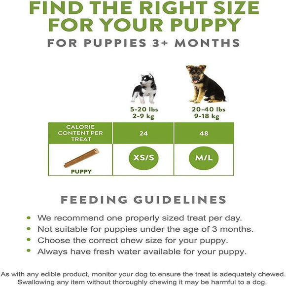 Whimzees by Wellness Natural Grain Free Dental Treats For Medium & Large Puppy (7.4 oz)