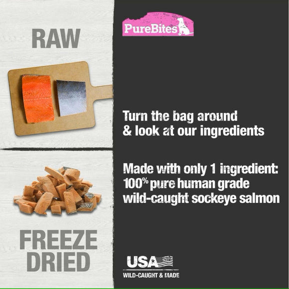 PureBites Salmon Freeze-Dried Raw Treats For Dog & Cat (1.16 oz)