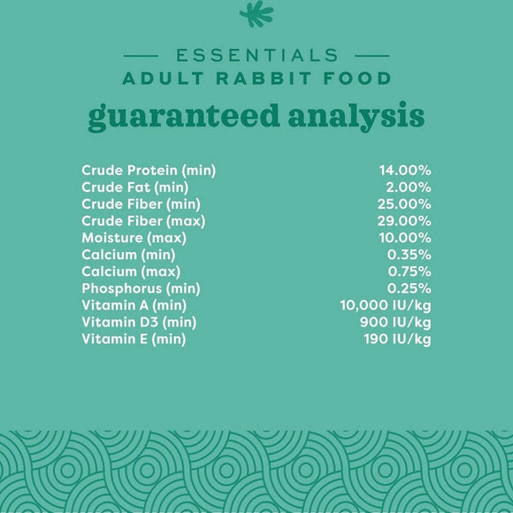 Oxbow Essentials Adult Rabbit Food (25 lb)