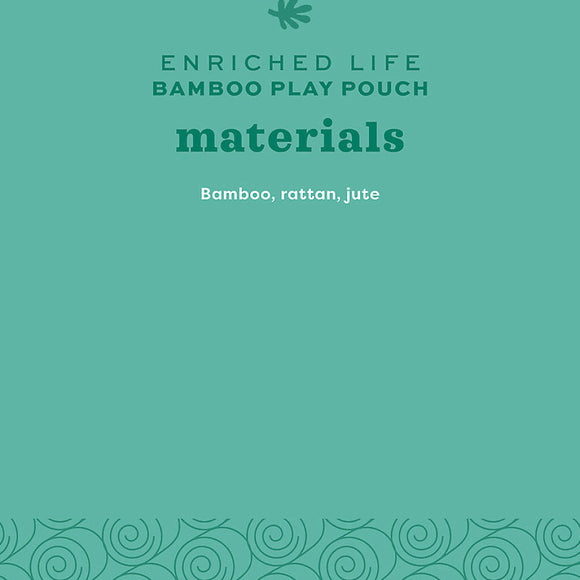 Oxbow Enriched Life Bamboo Play Pouch Toy For Small Animal