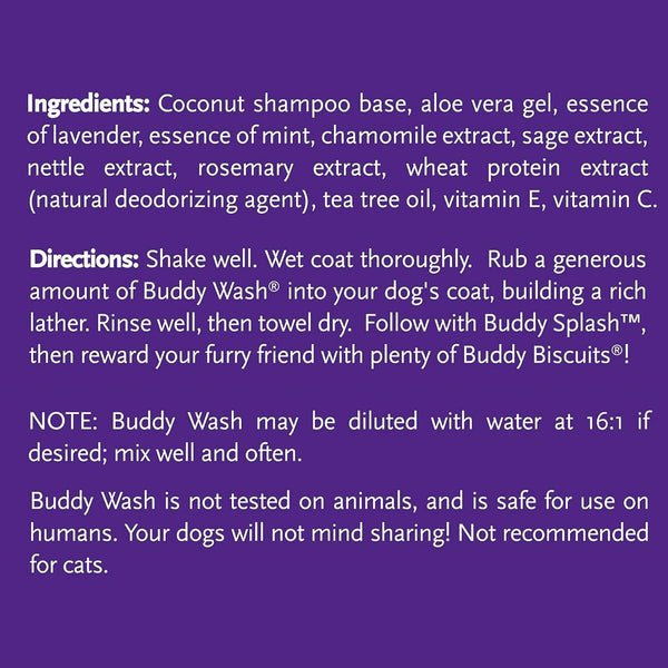 Buddy Wash Original Lavender & Mint Dog 2-in-1 Shampoo + Conditioner (1 gal)