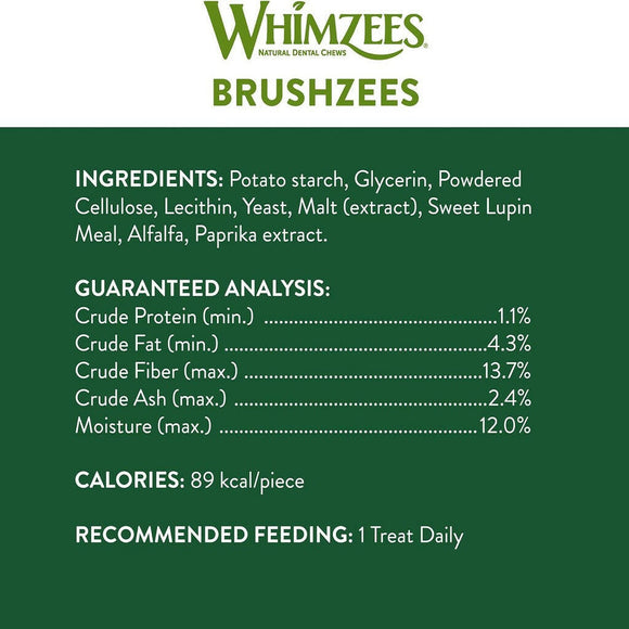 Whimzees Natural Grain Free Daily Dental Medium Dog Treats (7.4 oz)