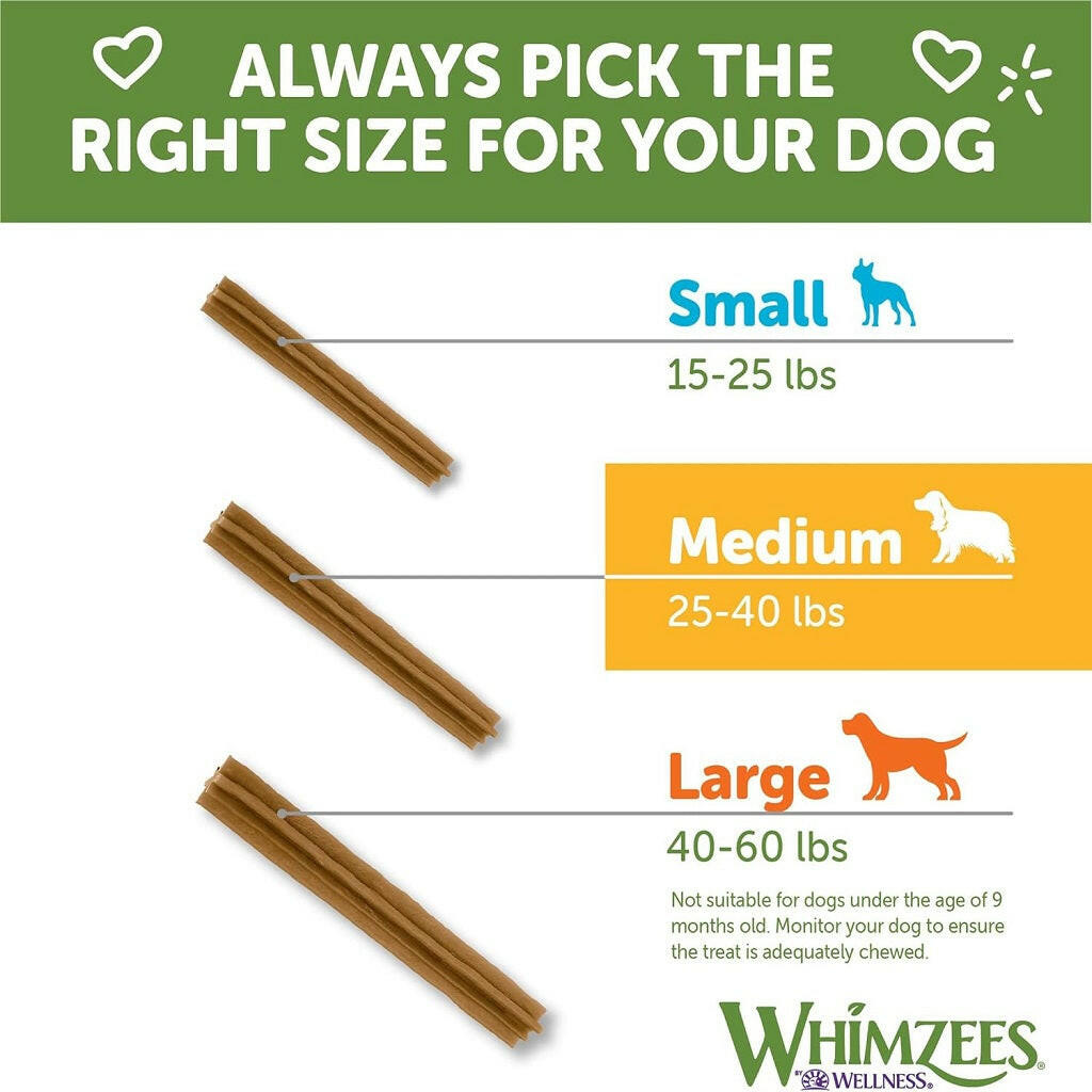 Whimzees by Wellness Dental Chews Variety Packs For Medium Dog (28 count)