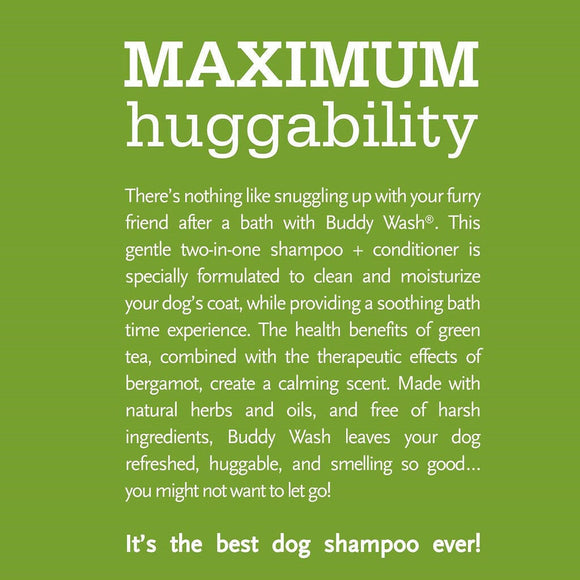 Buddy Wash Relaxing Green Tea & Bergamot 2-in-1 Shampoo + Conditioner For Dogs (16 oz)