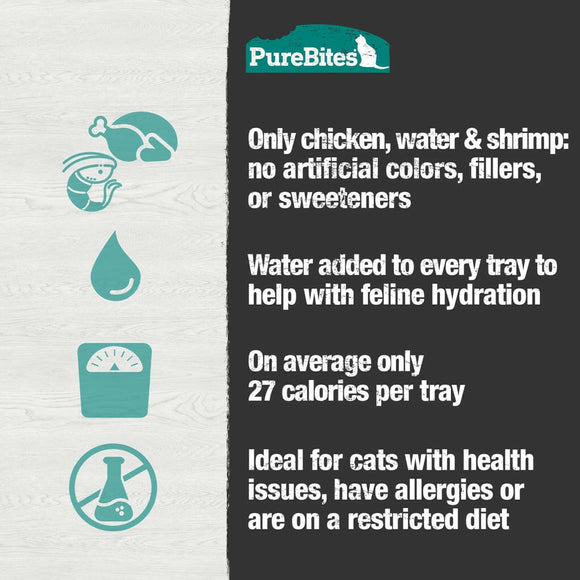 PureBites Mixers Chicken Breast & Wild Ocean Shrimp in Water Food Toppers For Cat (1.76 oz)