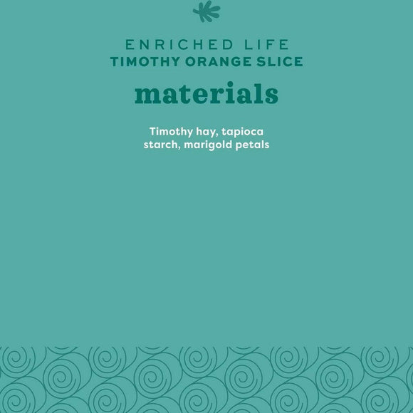 Oxbow Enriched Life Timothy Orange Slice Toy For Small Animal