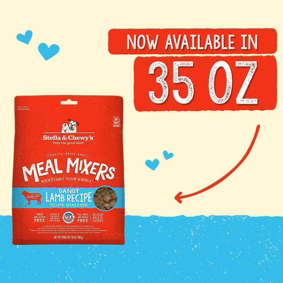 Stella & Chewy's Dandy Lamb Meal Mixers Freeze-Dried Raw Topper For Dogs (35 oz)
