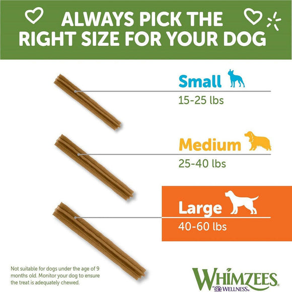 Whimzees by Wellness Natural Dental Value Box Treat For Large Dogs (24 count)