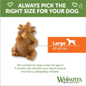 Whimzees by Wellness Hedgehog Dental Chews Natural Grain-Free Dental Treats For Large Dogs (6 ct)