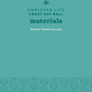 Oxbow Enriched Life Crazy Hay Ball Toy For Small Animal