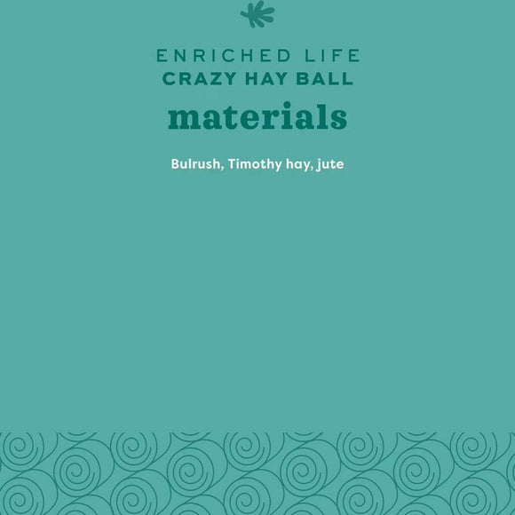 Oxbow Enriched Life Crazy Hay Ball Toy For Small Animal