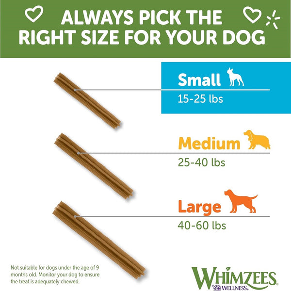 Whimzees by Wellness Natural Dental Value Box Treat For Small Dogs (89 count)