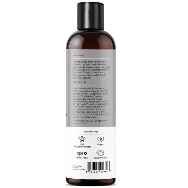 kin+kind Charcoal Deep Clean Natural Patchouli Shampoo For Dogs (12 oz)