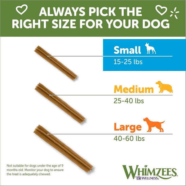 WHIMZEES Variety Pack Grain-Free For Dental Dog Treats, Small (56 coun)