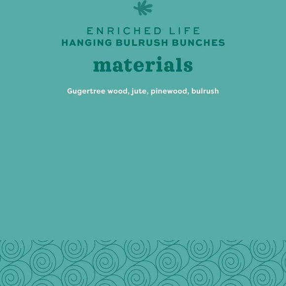 Oxbow Enriched Life Hanging Bulrush Bunches Toy For For Small Animal