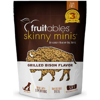Fruitables Grill Bison Skinny Mini Treat For Dogs (12 oz)