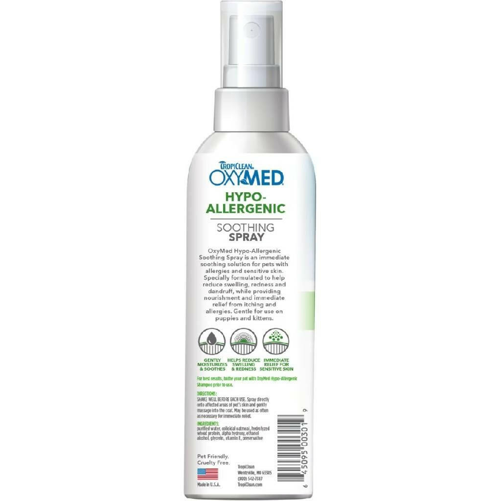 TropiClean Oxy Medicated Hypoallergenic Spray Dog & Cat (8 oz)