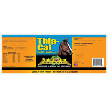 Finish Line Thia-Cal Vitamin B1 Calming Liquid Horse Supplement (gallon)