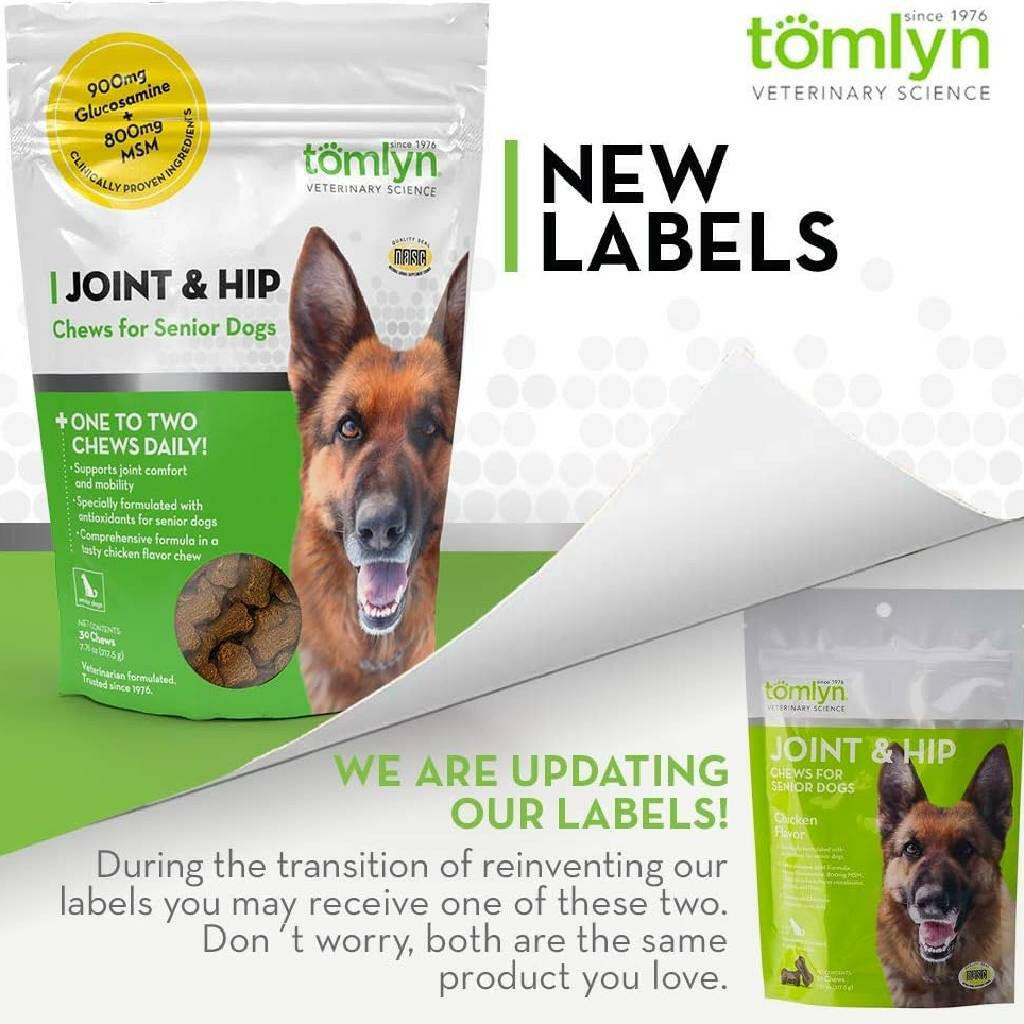 Tomlyn Joint & Hip Chews for Senior Dogs (30 soft chews)