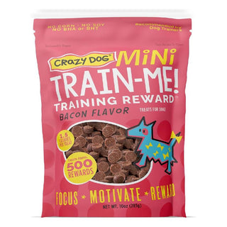 Crazy Dog Train-Me! Training Treat Minis Bacon Flavor (10 oz)