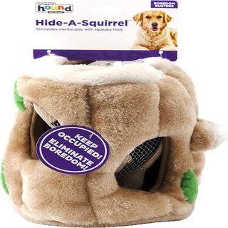 Outward Hound Hide-A-Squirrel Squeaky Brown Dog Toy (Medium)