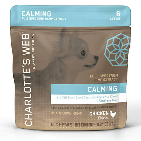 Charlotte's Web Calming Hemp Chews for Dogs (6 Soft Chews)