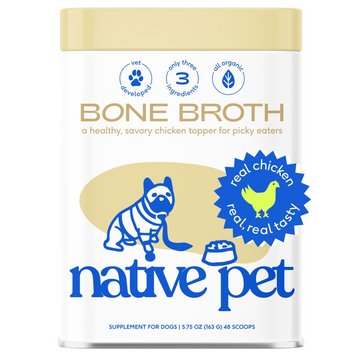 Native Pet Chicken Bone Broth Food Topper For Cats & Dogs