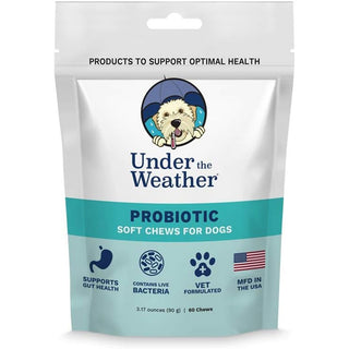 Under the Weather Probiotic Soft Chews for Dogs, 60 chews