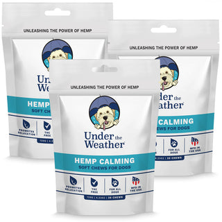 Under the Weather Hemp Calming Soft Chews for Dogs 3-pack