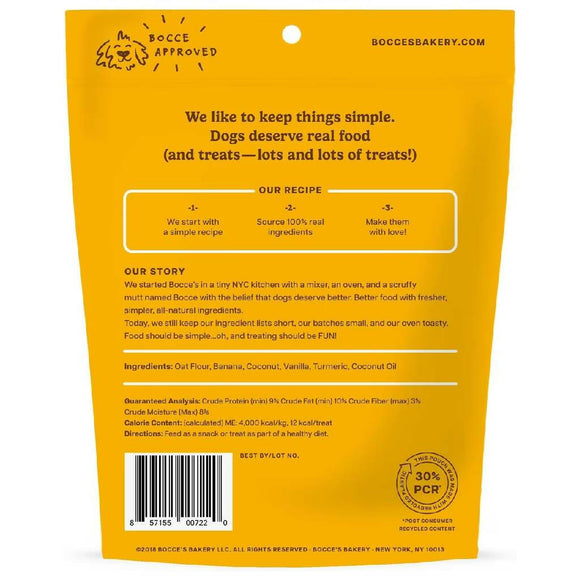 Bocce's Bakery Turmeric Coconut & Vanilla Flovor Latte Treats For Dogs (5 oz)