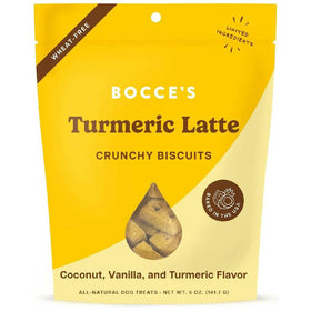 Bocce's Bakery Turmeric Coconut & Vanilla Flovor Latte Treats For Dogs (5 oz)