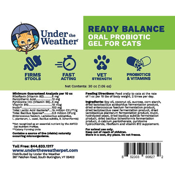 Under the Weather Ready Balance Oral Probiotic Gel for Cats