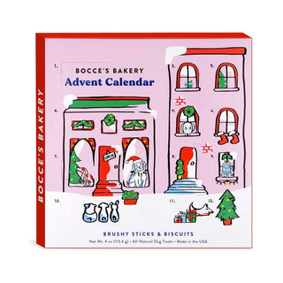 Bocce's Bakery All-Natural 12 Day Advent Calender with Brushy Sticks & Biscuits for Dogs (3.5 oz)