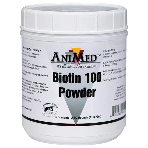 AniMed Biotin 100 Powder Supplement For Horse (2.5 lb)