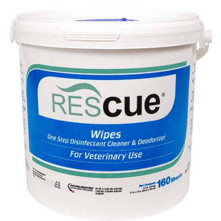 Rescue Disinfectant Extra Large Wipes 11" x 12" (160 ct Bucket)