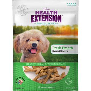 Health Extension Fresh Breath Dental Chews For Dogs (14 smal bones)