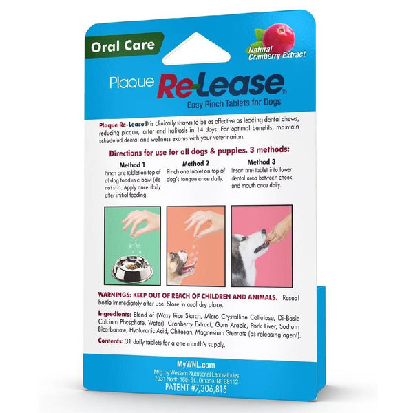 Ramard Plaque Re-Lease Preventative Dental Care for Dogs (31 Tablets)