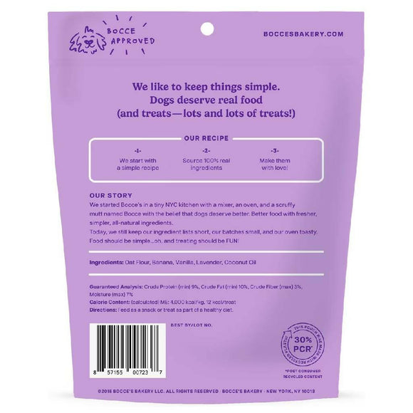 Bocce's Bakery Bedtime Tea Crunchy Biscuits Treats For Dog (5 oz)